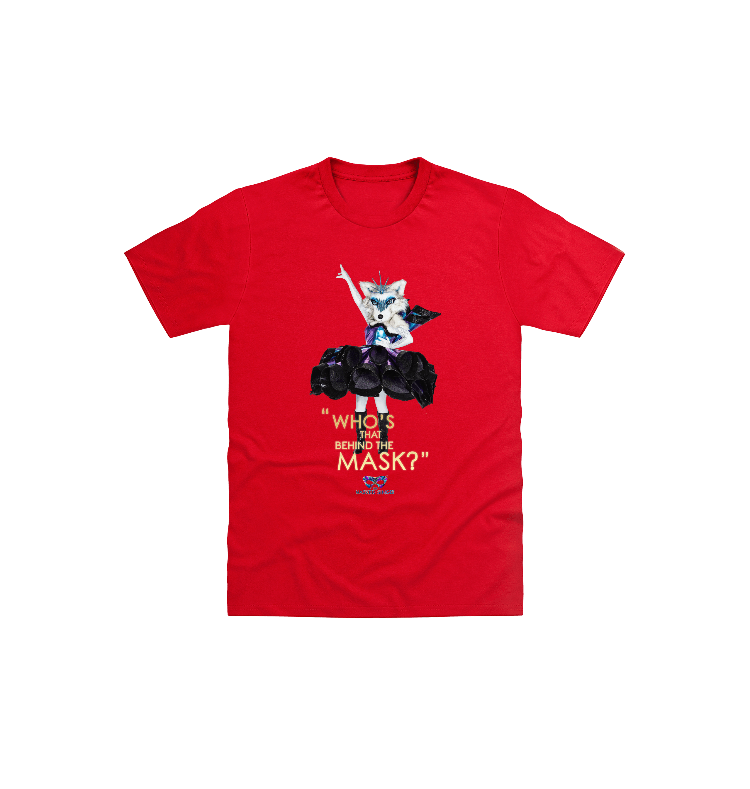Red Printed Kids T-Shirt Front